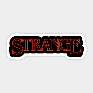 Strange Sticker